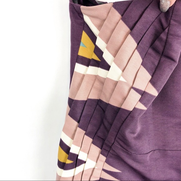 Ecote Strapless Kilim Print Pattern Dress Size Medium in Purple Urban Outfitters - Picture 3 of 6